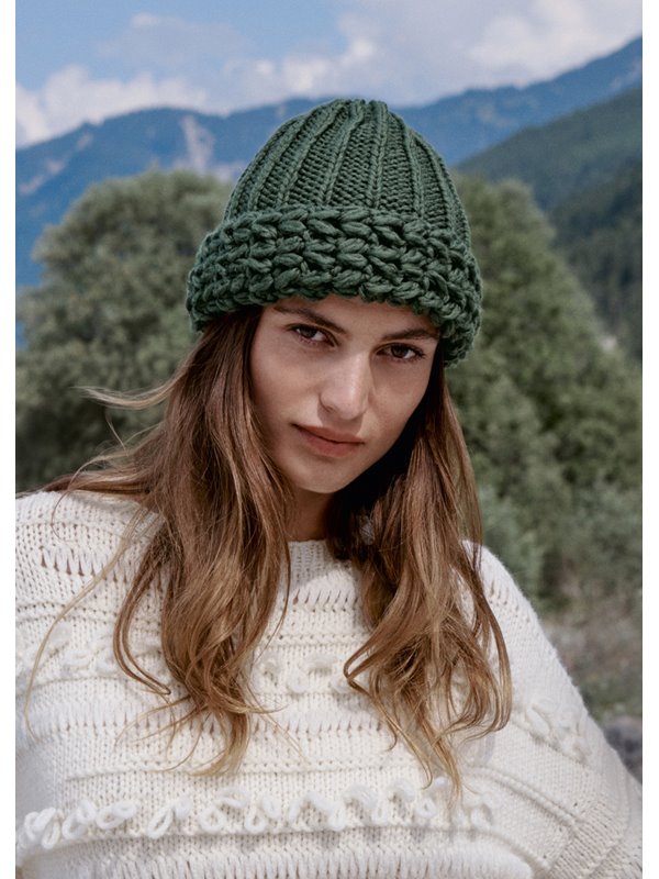 Lana Grossa MÜTZE Brigitte No. 5 Nature