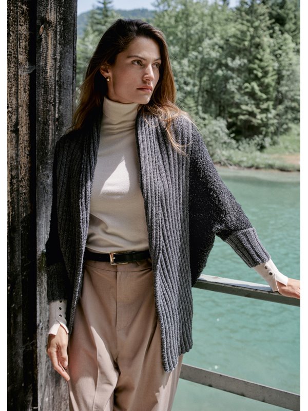 Lana Grossa PONCHO-CARDIGAN Cool Merino & Cocco