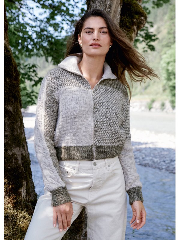 Lana Grossa JACKE Natural Alpaca Pelo