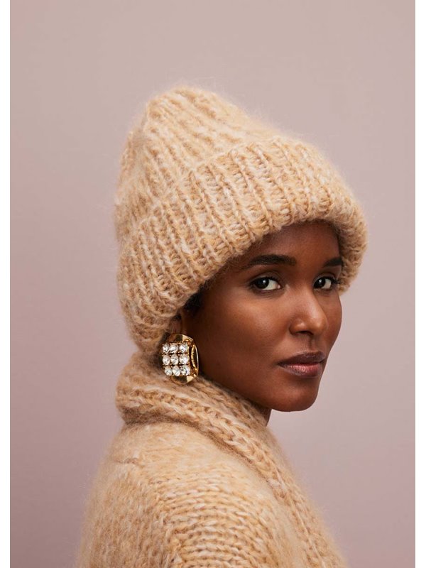 Lana Grossa RIPPENMÜTZE Brigitte No. 3 & Mohair Moda