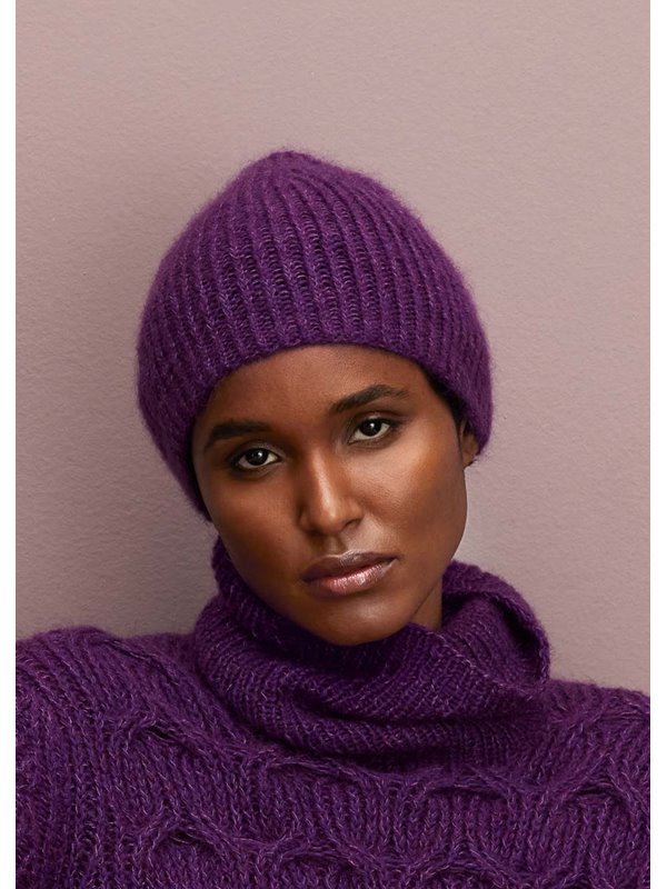 Lana Grossa RIPPENMÜTZE Silkhair & Ecopuno