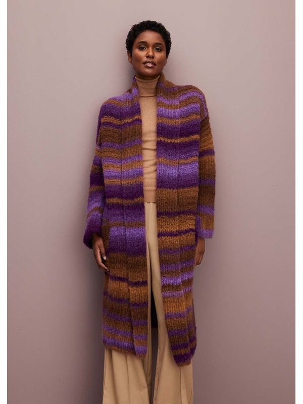 Lana Grossa MANTEL IN LÄNGS- UND QUERRIPPEN Gigante