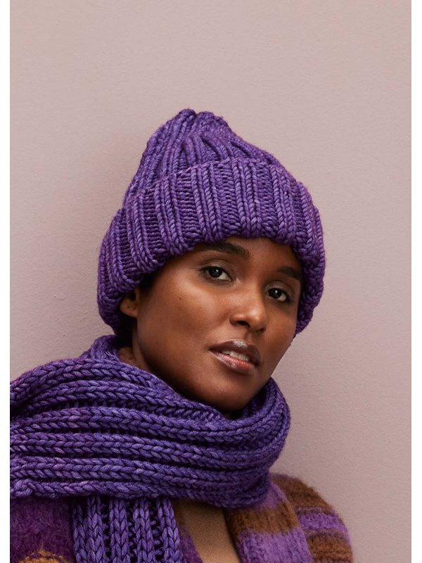 Lana Grossa RIPPENMÜTZE Vintage Superchunky