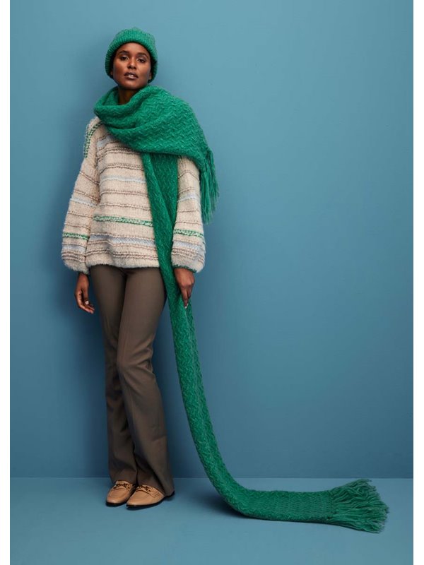 Lana Grossa SCHAL IM FLECHTMUSTER Alpaca Air