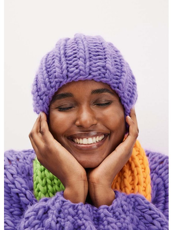 Lana Grossa RIPPENMÜTZE Confetti