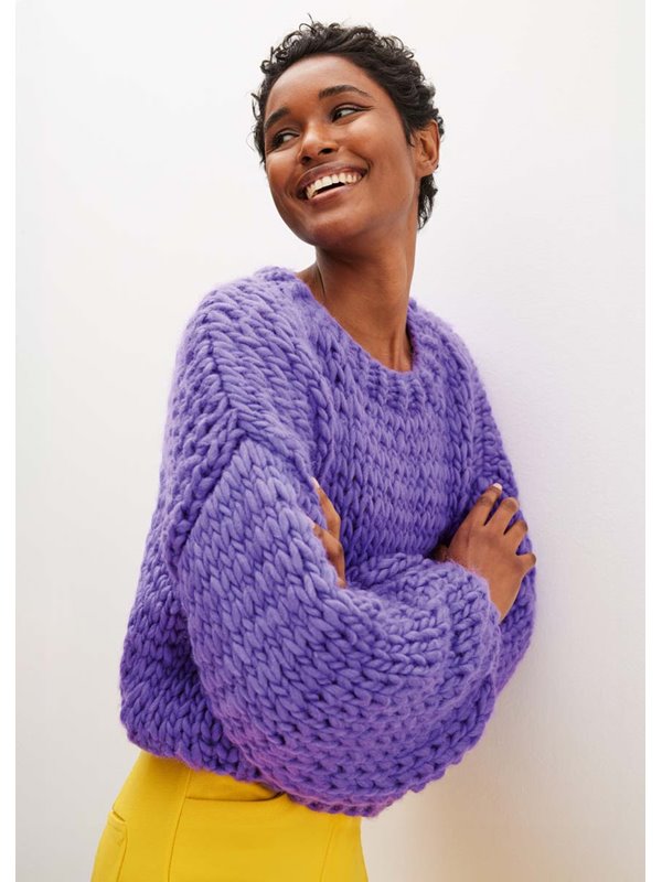 Lana Grossa PULLOVER IM FALLMASCHENMUSTER Confetti