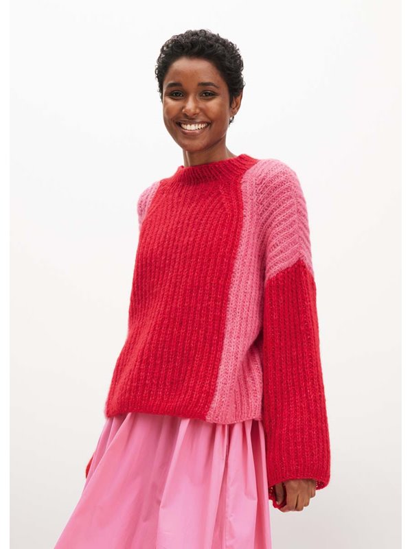 Lana Grossa PULLOVER IM HALBPATENTMUSTER Alpaca Air
