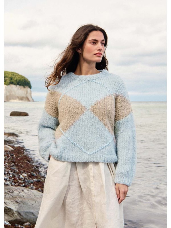 Lana Grossa PULLOVER MIT EINSTRICKMUSTER Royal Alpaca & Brigitte No. 2