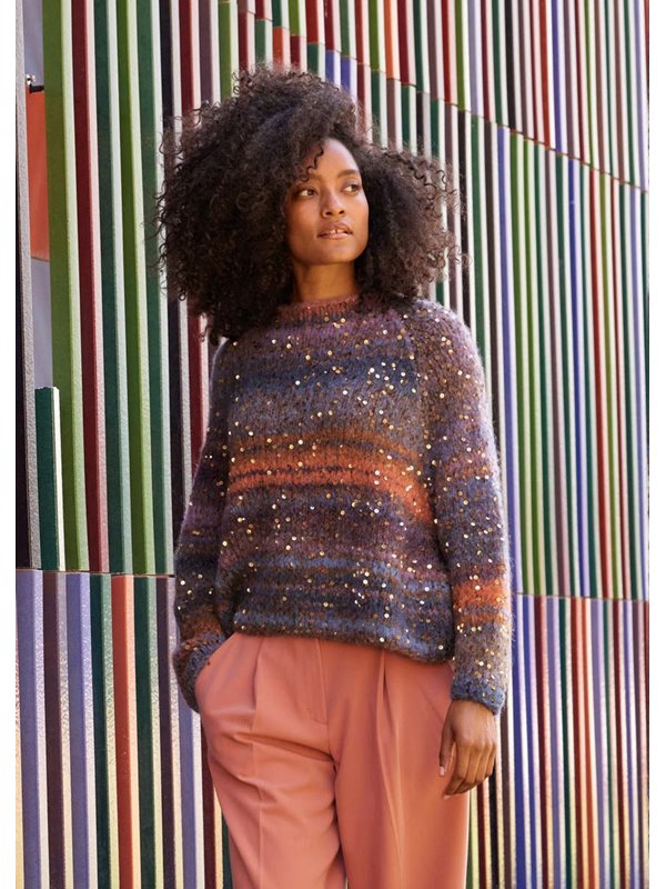 Lana Grossa PULLOVER Gigante Multi & Cosmo