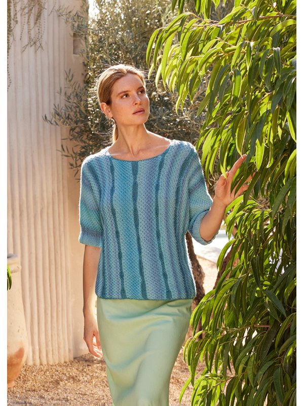 Lana Grossa PULLOVER Corallo, Filo Lurex & Landlust Kidmohair