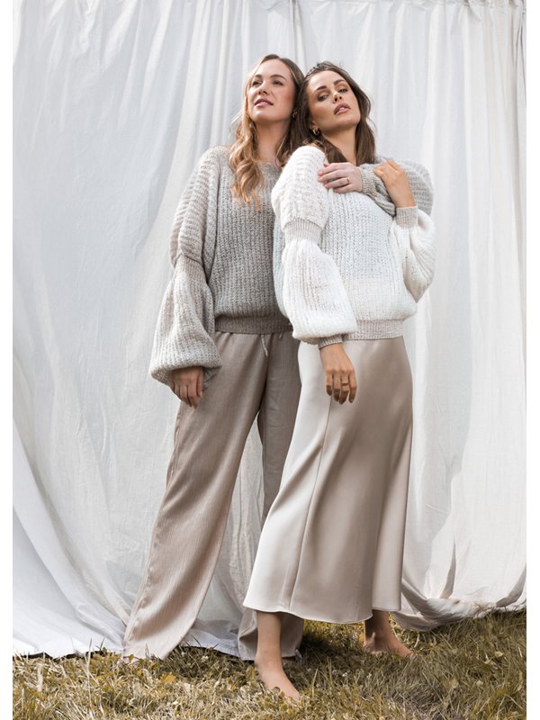 FILATI Studio PULLOVER Brigitte No 3 & Cool Wool Lace & Brillino