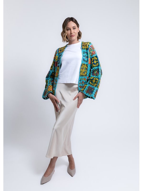 Lana Grossa HÄKELJACKE Cool Merino Uni & Cool Merino Color