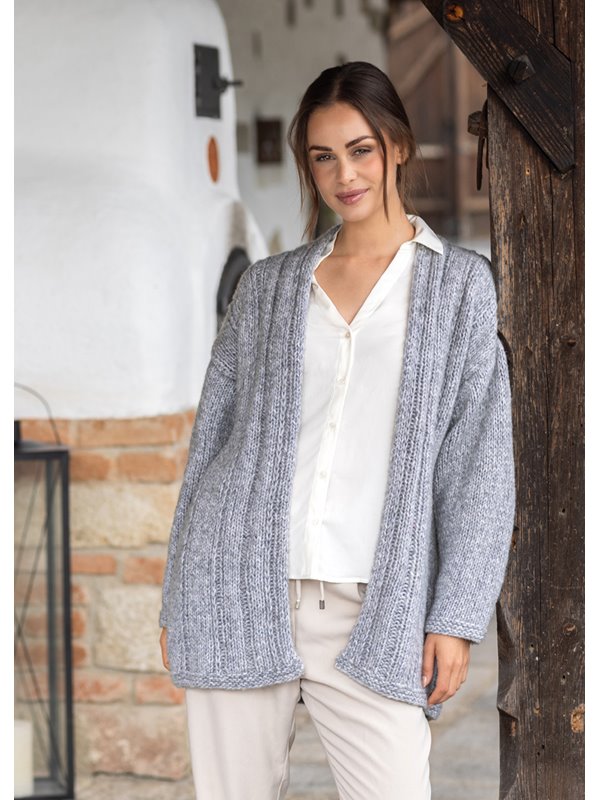 Lana Grossa LONGCARDIGAN Ecopuno Chunky