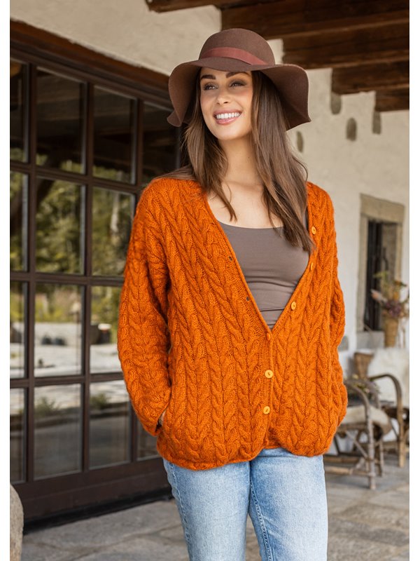 Lana Grossa TOP DOWN CARDIGAN Brigitte No. 2