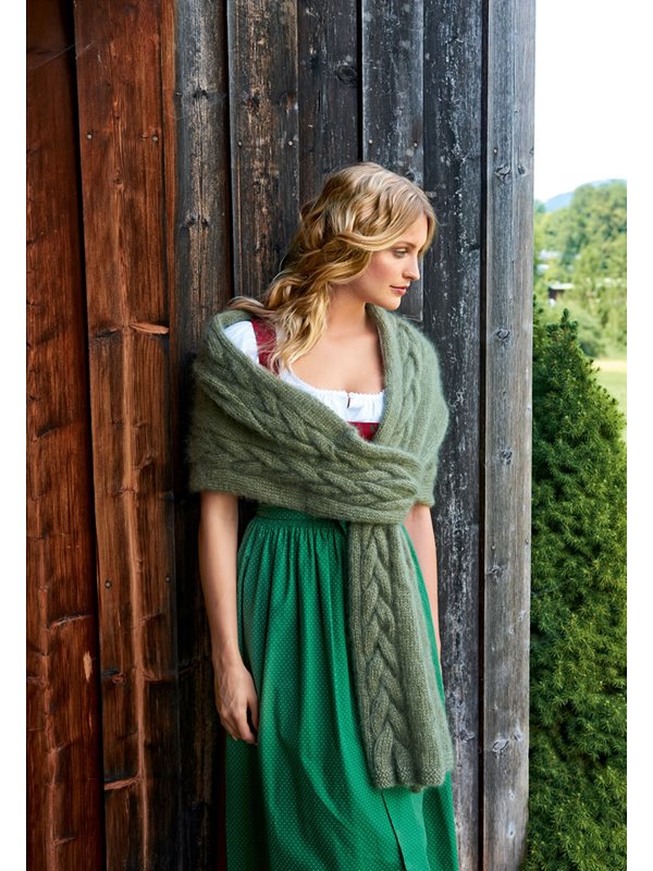 Lana Grossa STOLA MIT ZÖPFEN Silkhair