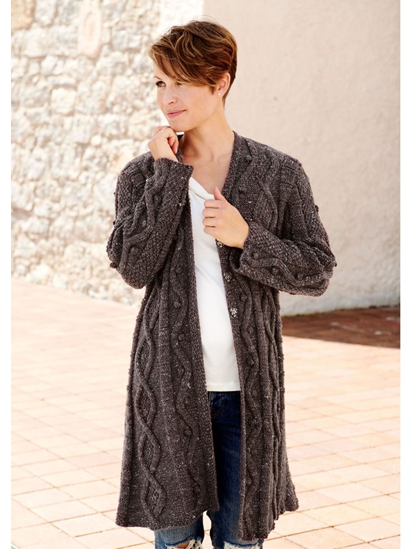 Lana Grossa STRICKMANTEL Slow Wool Canapa