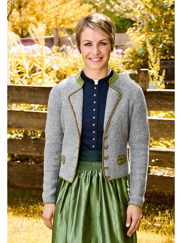 Lana Grossa DAMENJACKE MIT REVERS Cashmere 16 Fine/Meilenweit 50