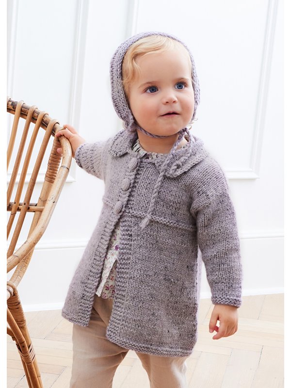 Lana Grossa MANTEL Ecopuno Tweed & Cool Wool Lace