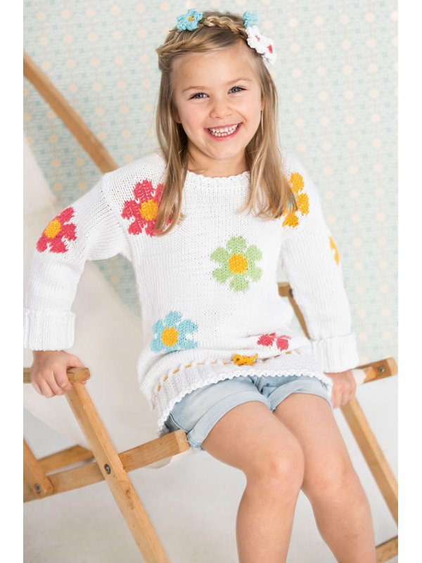 Lana Grossa PULLOVER und BLUMEN Organico