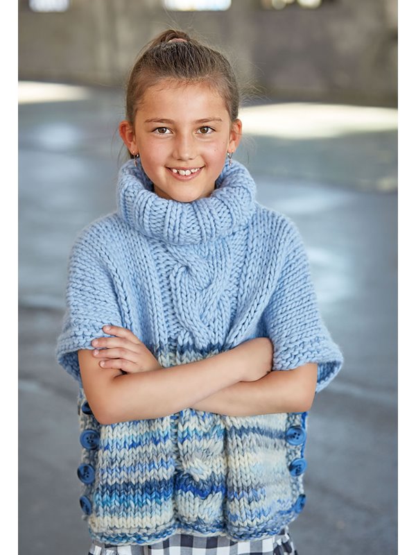 Lana Grossa PONCHO Lei/Lei Colormix