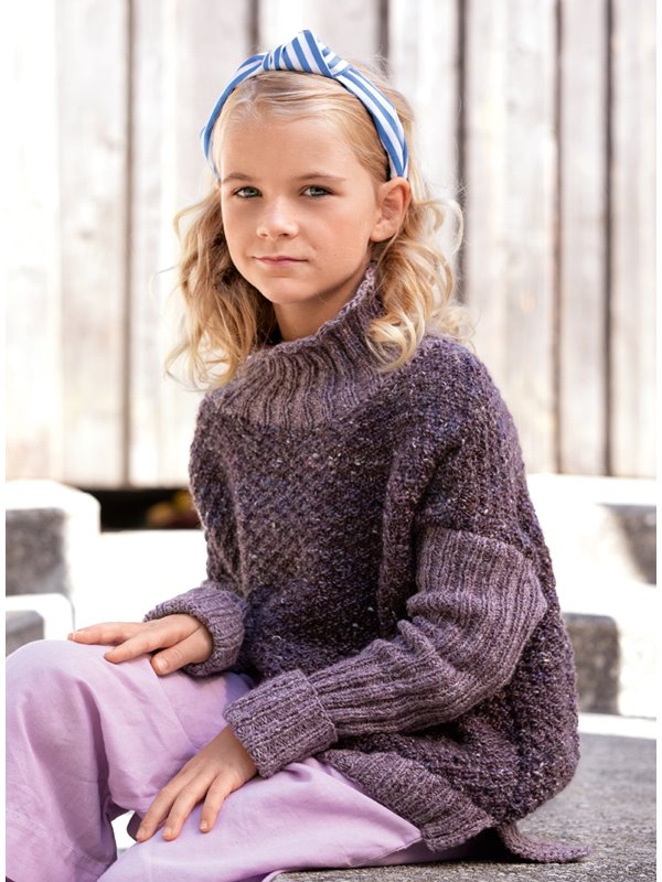 Lana Grossa PULLOVER Only Tweed/Smokey