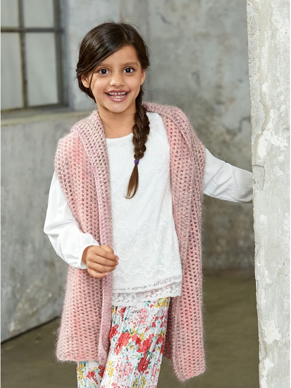 Lana Grossa KAPUZENWESTE Cool Wool/Silkhair Print