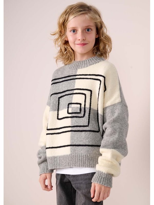 Lana Grossa KARO-PULLOVER Cool Merino