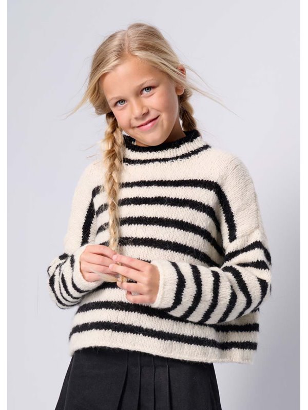 Lana Grossa STREIFEN-PULLOVER Airy