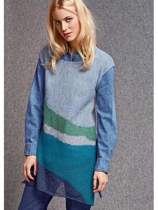 Lana Grossa TUNIKA MIT FARBFLÄCHEN Silkhair