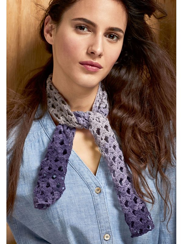 Lana Grossa MINIHÄKELSCHAL Lace Merino Degradé
