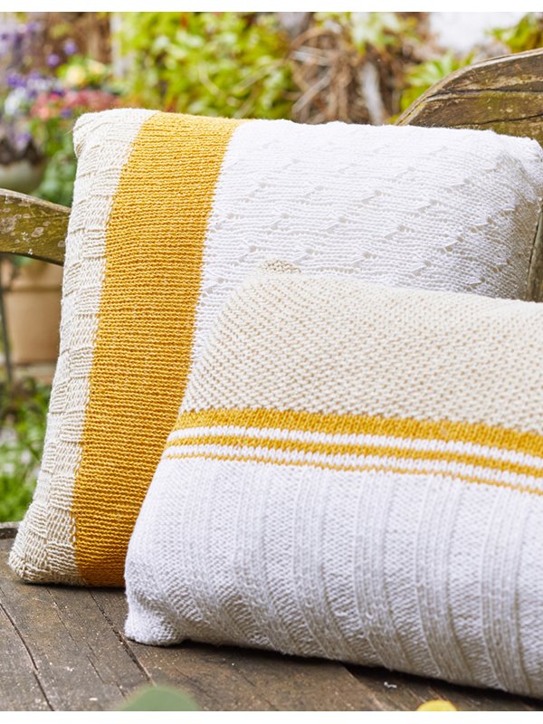 Lana Grossa QUADRATISCHES KISSEN Landlust Sommerseide