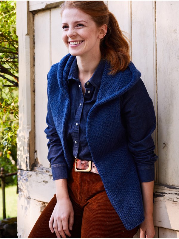 Lana Grossa WESTE MIT KAPUZE Landlust Merino 120