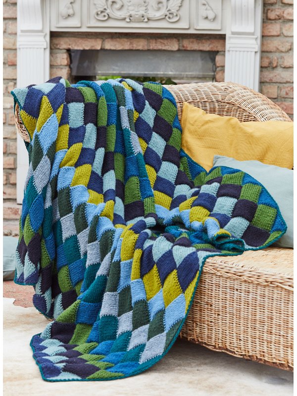 Lana Grossa DECKE MIT FLECHTMUSTER Landlust Merino 120