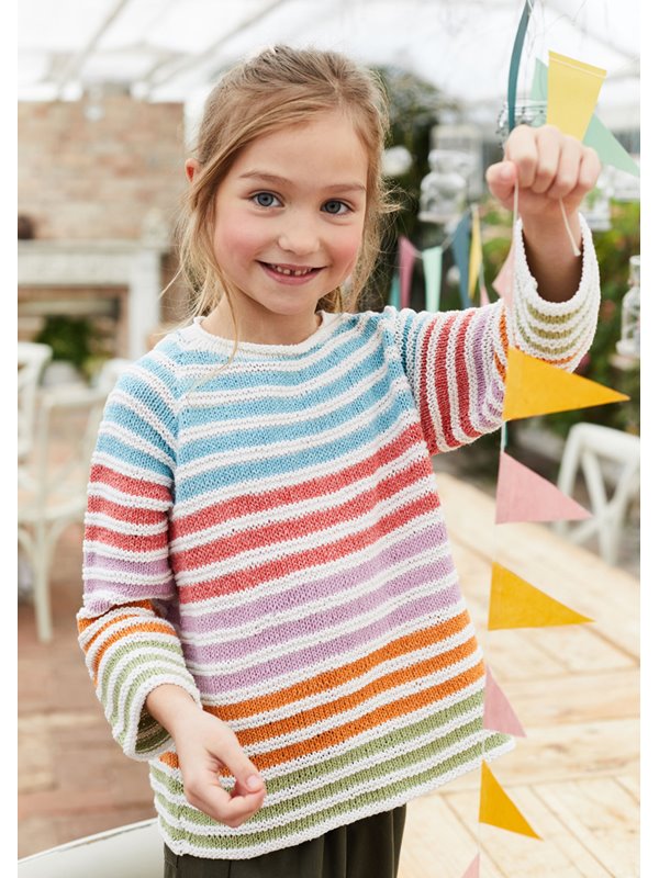 Lana Grossa KINDERRAGLANPULLOVER Landlust Sommerseide