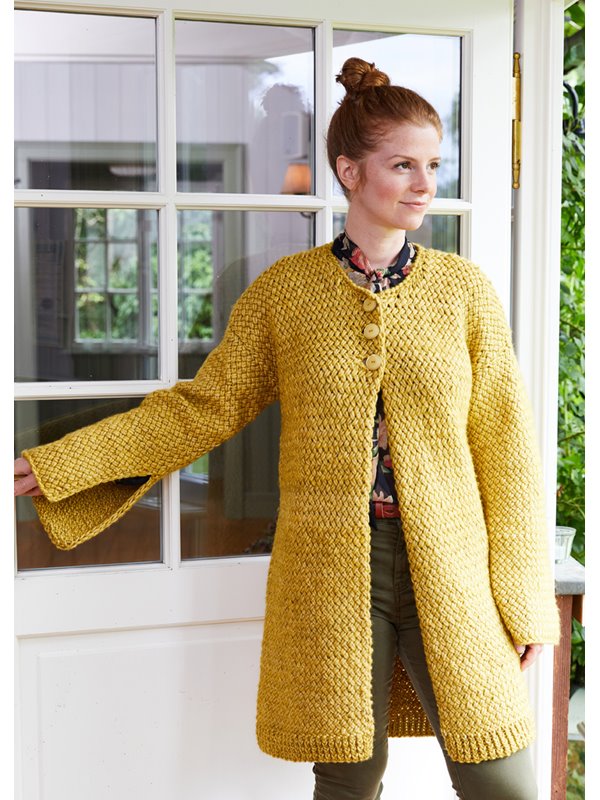 Lana Grossa DAMENMANTEL Landlust Winterwolle