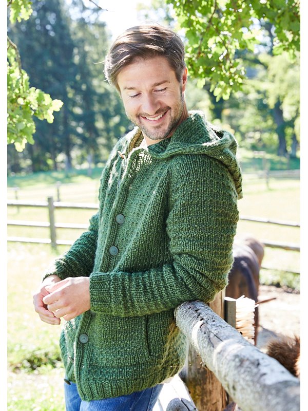 Lana Grossa HERRENJACKE Landlust Winterwolle