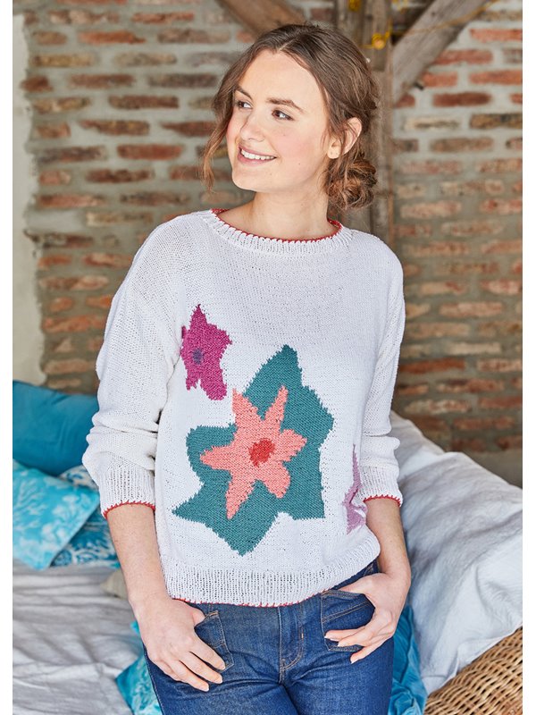 Lana Grossa DAMENPULLOVER Landlust Sommerseide