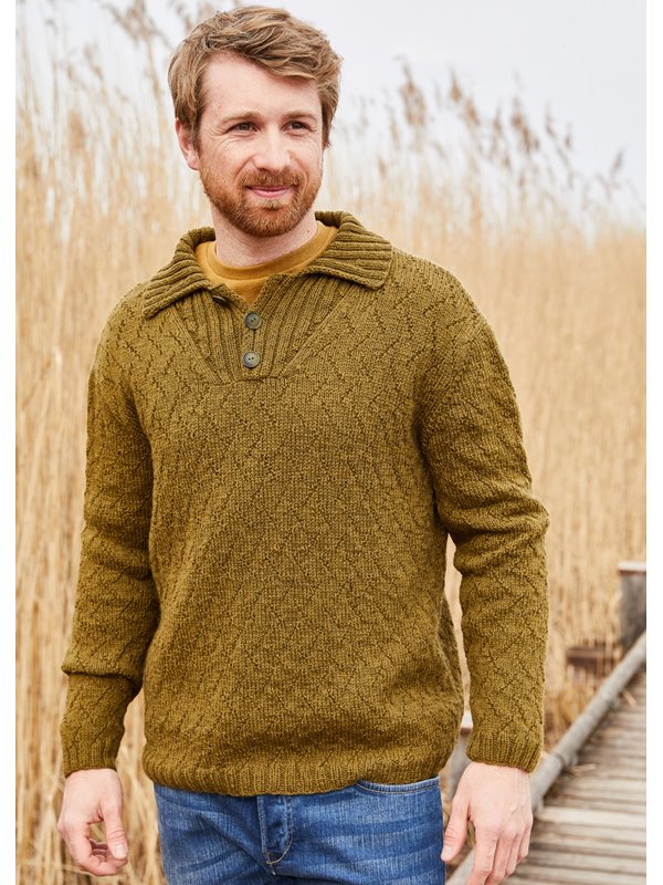 Lana Grossa HERRENPULLOVER Landlust Alpaka Merino 160