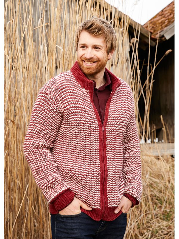 Lana Grossa HERRENJACKE Landlust Alpaka Merino 100