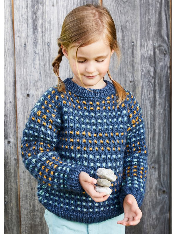 Lana Grossa KINDERPULLOVER Landlust Winterwolle