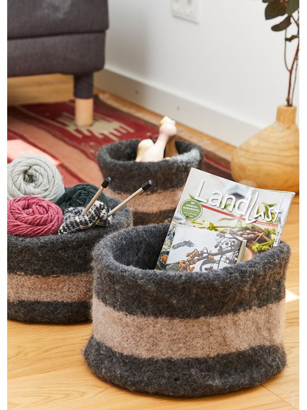 Lana Grossa WOHNKÖRBE Landlust die Filzwolle
