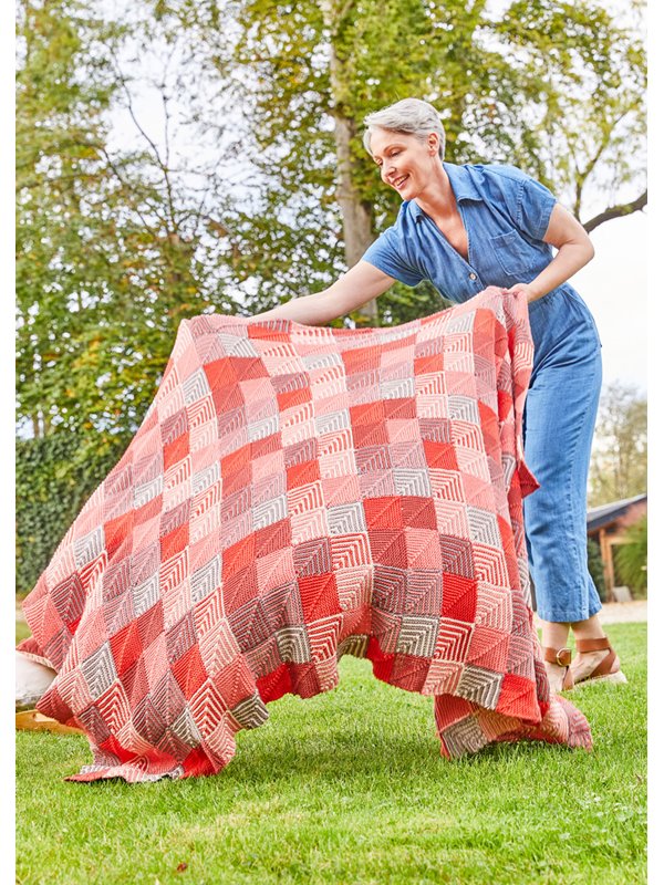 Lana Grossa PATCHWORK-DECKE Landlust Baumwolle