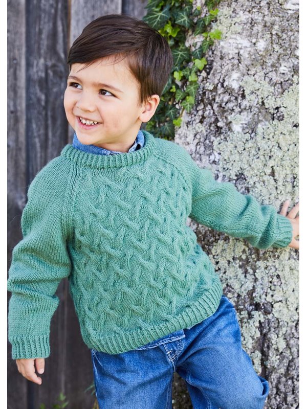 Lana Grossa KINDERPULLOVER Landlust Alpaka Merino 160