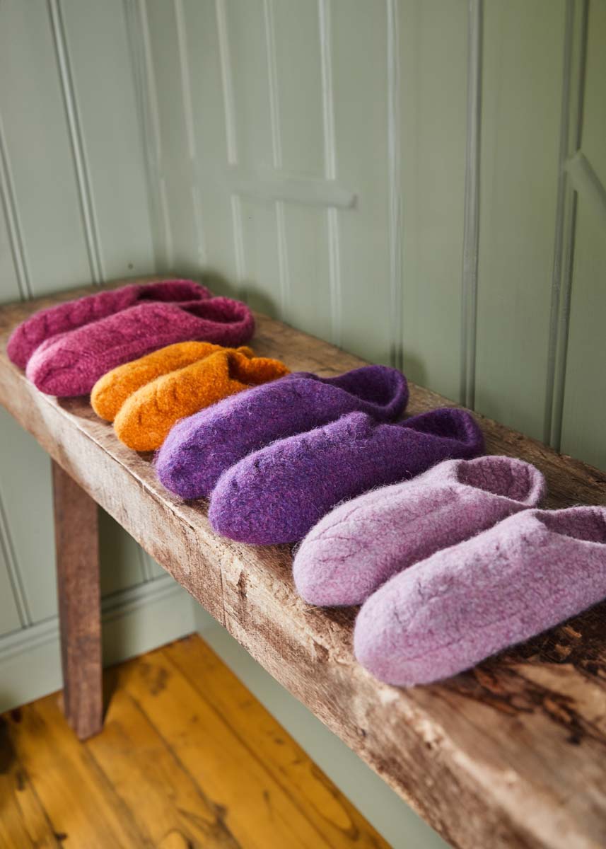 KINDER-HAUSSCHUHE Landlust Die Filzwolle von Lana Grossa