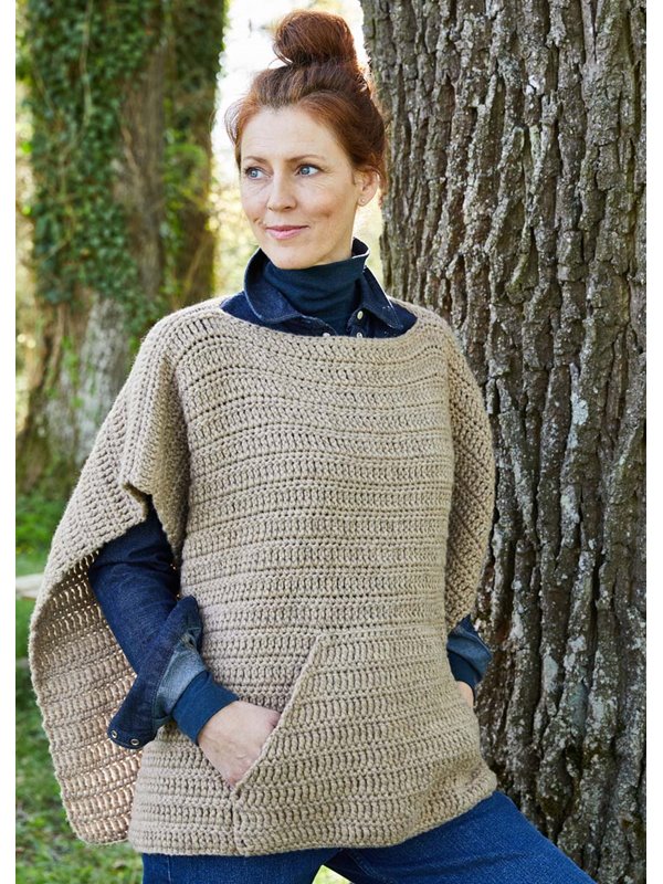 Lana Grossa HÄKELPONCHO Landlust Wintewolle