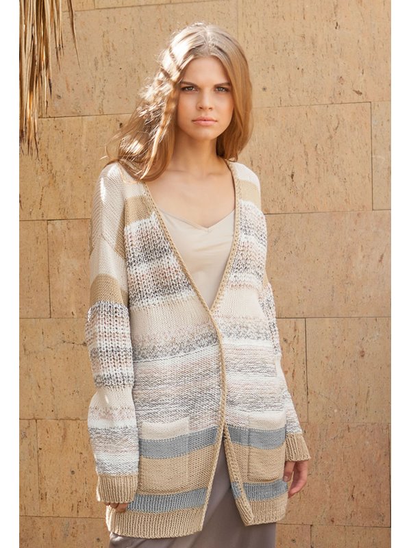 Lana Grossa CARDIGAN Organico/Wakame/Wakame Print