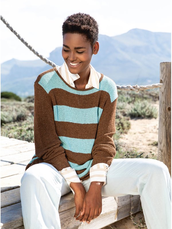 Lana Grossa PULLOVER Solo Lino Melange