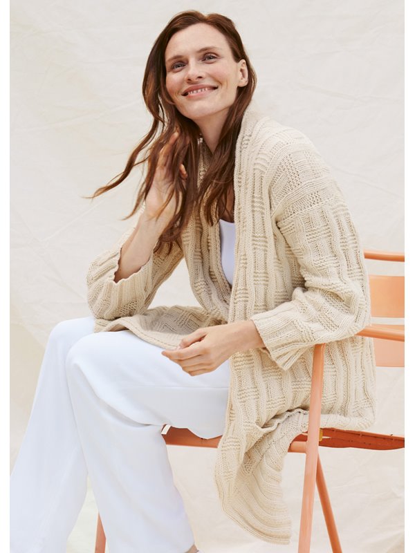 Lana Grossa CARDIGAN IM STRUKTURMUSTER Fourseason