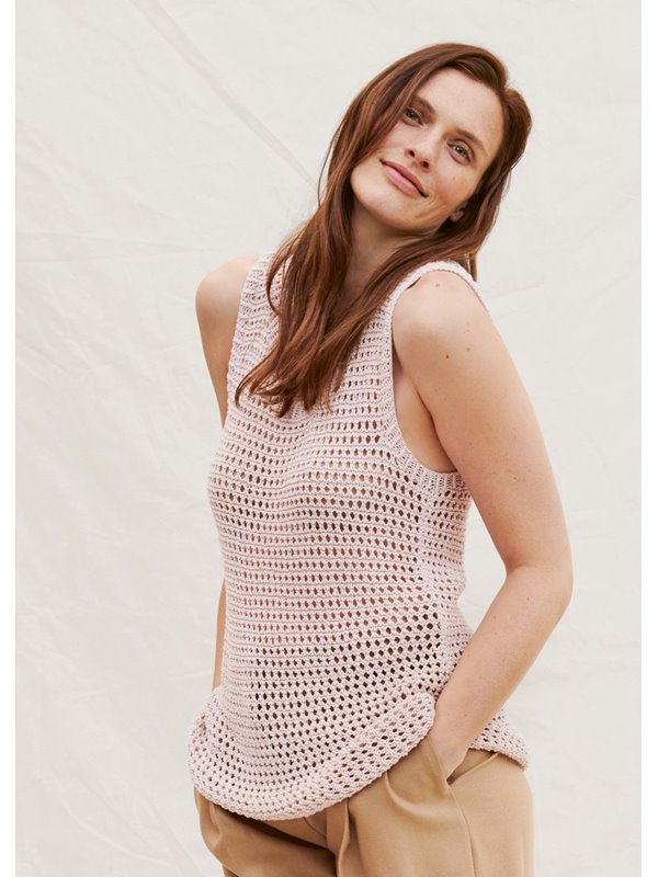 Lana Grossa TOP IM NETZMUSTER Solo Lino