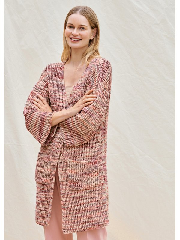 Lana Grossa CARDIGAN IM RIPPENSTRUKTURMUSTER Certo Print